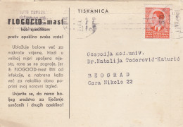 Dear Doctor Zagreb Croatia 1940 FLOGOCID Advertising Postcard - Santé