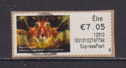 IRELAND  -  2011 Squat Lobster SOAR (Stamp On A Roll)  Used On Piece As Scan - Usati