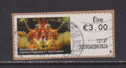 IRELAND  -  2011 Squat Lobster SOAR (Stamp On A Roll)  Used On Piece As Scan - Gebruikt