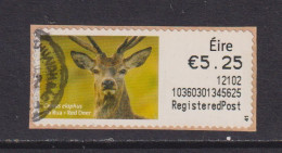 IRELAND  -  2011 Red Deer SOAR (Stamp On A Roll)  Used On Piece As Scan - Used Stamps