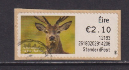IRELAND  -  2011 Red Deer SOAR (Stamp On A Roll)  Used On Piece As Scan - Gebruikt