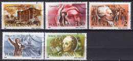 S1634 - ROMANIA ROUMANIE Yv N°3860/64 (-3865) - Usati