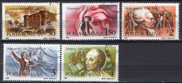 S1634 - ROMANIA ROUMANIE Yv N°3860/64 (-3865) - Used Stamps