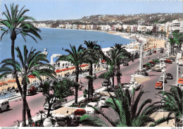 NICE 1958 - Vue D'ensemble De La Promenade Des Anglais - Automobiles  4 Cv 2cv Etc.. Calèche Avec Cocher - PKW