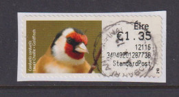 IRELAND  -  2011 Goldfinch SOAR (Stamp On A Roll)  Used On Piece As Scan - Used Stamps