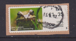 IRELAND  -  2011 Common Frog SOAR (Stamp On A Roll)  Used On Piece As Scan - Oblitérés
