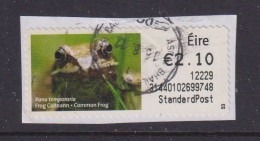 IRELAND  -  2011 Common Frog SOAR (Stamp On A Roll)  Used On Piece As Scan - Usati