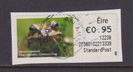 IRELAND  -  2011 Common Frog SOAR (Stamp On A Roll)  Used On Piece As Scan - Usati