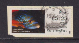 IRELAND  -  2011 Cuckoo Wrasse SOAR (Stamp On A Roll)  Used On Piece As Scan - Oblitérés