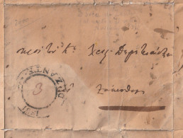 1835 - DIZANTE ? - Folded Letter With Postal Marks - Lettre Pliée Avec Marques Postales - ...-1861 Prephilately