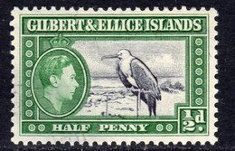 Gilbert & Ellice Islands GVI 1939 ½d Frigate Bird Definitive, Used, SG 43 (BP2) - Gilbert & Ellice Islands (...-1979)