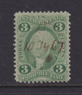 US, Scott R18c, Used, Manuscript Cancel - Fiscal