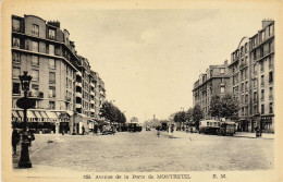 PARIS XXe : Porte De Montreuil  , Hauteur De La Rue D'Avron , Station PC  Porte De Montreuil - Arrondissement: 20