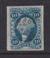 US, Scott R32a, Used, Manuscript Cancel - Fiscali