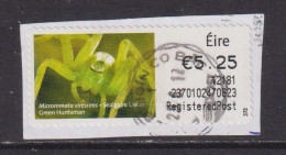 IRELAND  -  2011 Green Huntsman SOAR (Stamp On A Roll)  Used On Piece As Scan - Usados