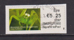 IRELAND  -  2011 Green Huntsman SOAR (Stamp On A Roll)  Used On Piece As Scan - Gebruikt