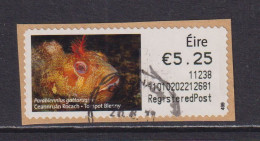 IRELAND  -  2010 Tompot Blenny SOAR (Stamp On A Roll)  Used On Piece As Scan - Used Stamps