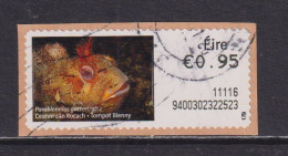 IRELAND  -  2010 Tompot Blenny SOAR (Stamp On A Roll)  Used On Piece As Scan - Gebraucht