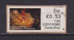 IRELAND  -  2010 Tompot Blenny SOAR (Stamp On A Roll)  Used On Piece As Scan - Used Stamps