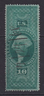 US, Scott R96c, Used, Manuscript Cancel (light Crease) - Fiscal