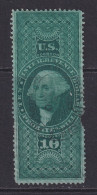 US, Scott R96c, Used, Manuscript Cancel (piece Missing At Right) - Fiscal