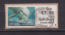 IRELAND  -  2010 Bottlenose Dolphin SOAR (Stamp On A Roll)  Used On Piece As Scan - Used Stamps