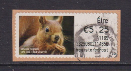 IRELAND  -  2010 Red Squirrel SOAR (Stamp On A Roll)  Used On Piece As Scan - Usados