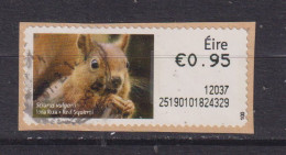 IRELAND  -  2010 Red Squirrel SOAR (Stamp On A Roll)  Used On Piece As Scan - Usados