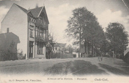 2 Oude Postkaarten  Mortsel Oude God Statielei 1907 - 1908 - Mortsel