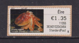 IRELAND  -  2010 Common Octopus SOAR (Stamp On A Roll)  Used On Piece As Scan - Usati