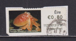 IRELAND  -  2010 Common Octopus SOAR (Stamp On A Roll)  Used On Piece As Scan - Gebraucht