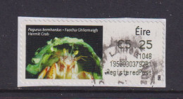 IRELAND  -  2010 Hermit Crab SOAR (Stamp On A Roll)  Used On Piece As Scan - Oblitérés