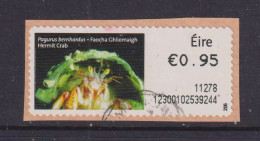 IRELAND  -  2010 Hermit Crab SOAR (Stamp On A Roll)  Used On Piece As Scan - Gebraucht