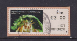 IRELAND  -  2010 Hermit Crab SOAR (Stamp On A Roll)  Used On Piece As Scan - Oblitérés