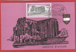 Carte Maximum - Belgique - 1969 - Abbaye D'Aulne - 1961-1970