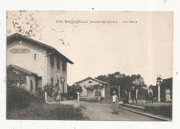 Cp, Chemin De Fer, La Gare , 71 ,RATENELLE ,  Voyagée 1919 - Stazioni Senza Treni