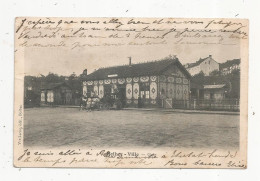 Cp, Chemin De Fer, La Gare , 76,  BOLBEC-VILLE,  Dos Simple ,  Voyagée 1904 - Stazioni Senza Treni