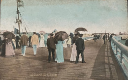 Oostende Wandelen Op Het Staketsel Ingekleurd 1912 - Oostende