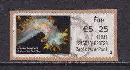 IRELAND  -  2010 Sea Slug SOAR (Stamp On A Roll)  Used On Piece As Scan - Used Stamps