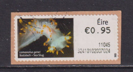 IRELAND  -  2010 Sea Slug SOAR (Stamp On A Roll)  Used On Piece As Scan - Usati