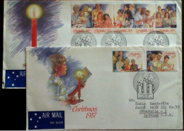 AUSTRALIA 1987 Christmas FDC - Autres & Non Classés