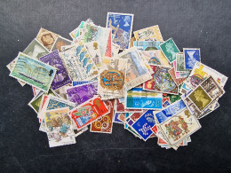 PETITE COLLECTION TIMBRES OBLITERES GRANDE-BRETAGNE (1 Vue) +/- 170 Timbres - Verzamelingen