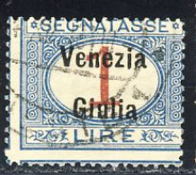 1918 - Segnatasse Soprastampati 1 Lira Con Leggero Annullo - Vénétie Julienne