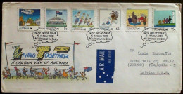 AUSTRALIA 1988 Living Together A Cartoon View Of Australia FDC - Otros & Sin Clasificación