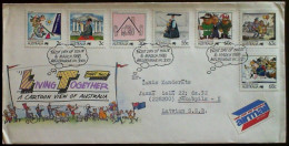 AUSTRALIA 1988 Living Together A Cartoon View Of Australia FDC - Sonstige & Ohne Zuordnung