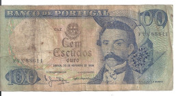 PORTUGAL 100 ESCUDOS 1965 VG+ P 169 A - Portugal