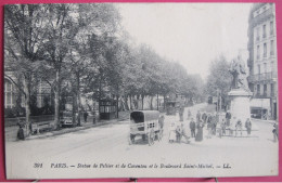 Visuel Très Peu Courant - 75 - Paris - Statue De Peltier (Pelletier) Et De Caventou Et Le Boulevard Saint Michel - R/v - Statues