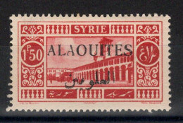 Alaouites - Variété - Surcharge Noire - YV 28a N* MH , Cote 60 Euros - Unused Stamps