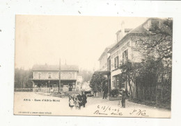 Cp, Chemin De Fer, La Gare , 91 , ATHIS MONS, Voyagée 1904 - Stazioni Senza Treni
