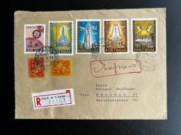 PORTUGAL 1967 REGISTERED LETTER VILA REAL DE SANTO ANTONIO TO MUNICH MUNCHEN 22-05-1967 - Cartas & Documentos